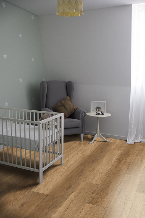 Пробковый пол замковый CorkArt Design concept Enzo DW 4007 DNN B 1200×210×10,5 фото в интерьере