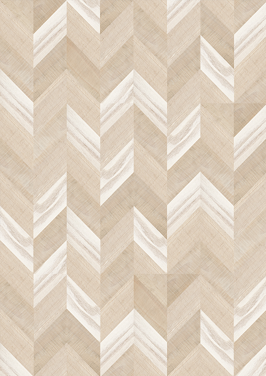 Пробковый пол замковый Corkstyle Chevron Creme французская елка 1235×305×10