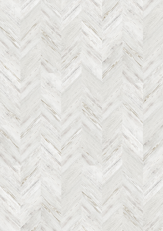 Пробковый пол клеевой Corkstyle Chevron White французская елка 1235×305×6