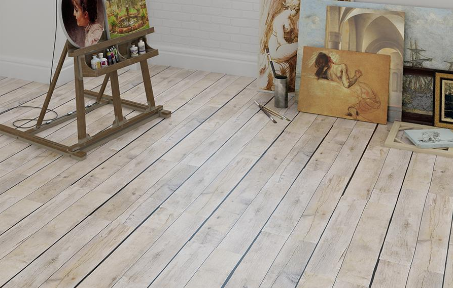 Пробковый пол клеевой Corkstyle Wood Planke 915×305×6 фото в интерьере