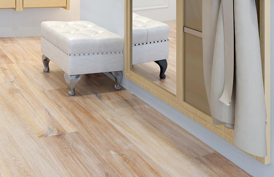 Пробковый пол клеевой Corkstyle Wood XL Oak Gekalte New 1235×200×6 фото в интерьере