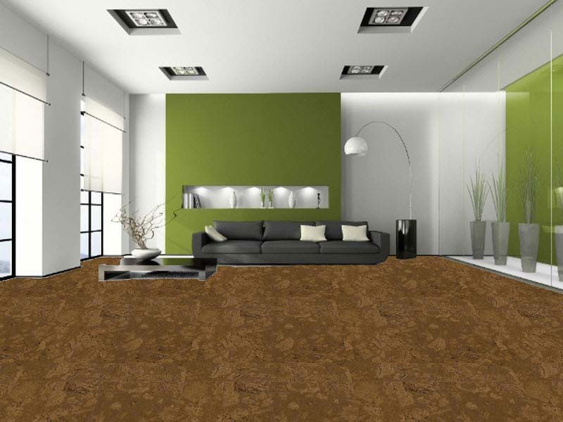 Пробковый пол замковый Wicanders Cork Essence Personality Chestnut P832002 905×295×10,5 фото в интерьере