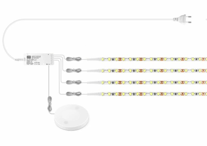led лента с блоком питания и диммером