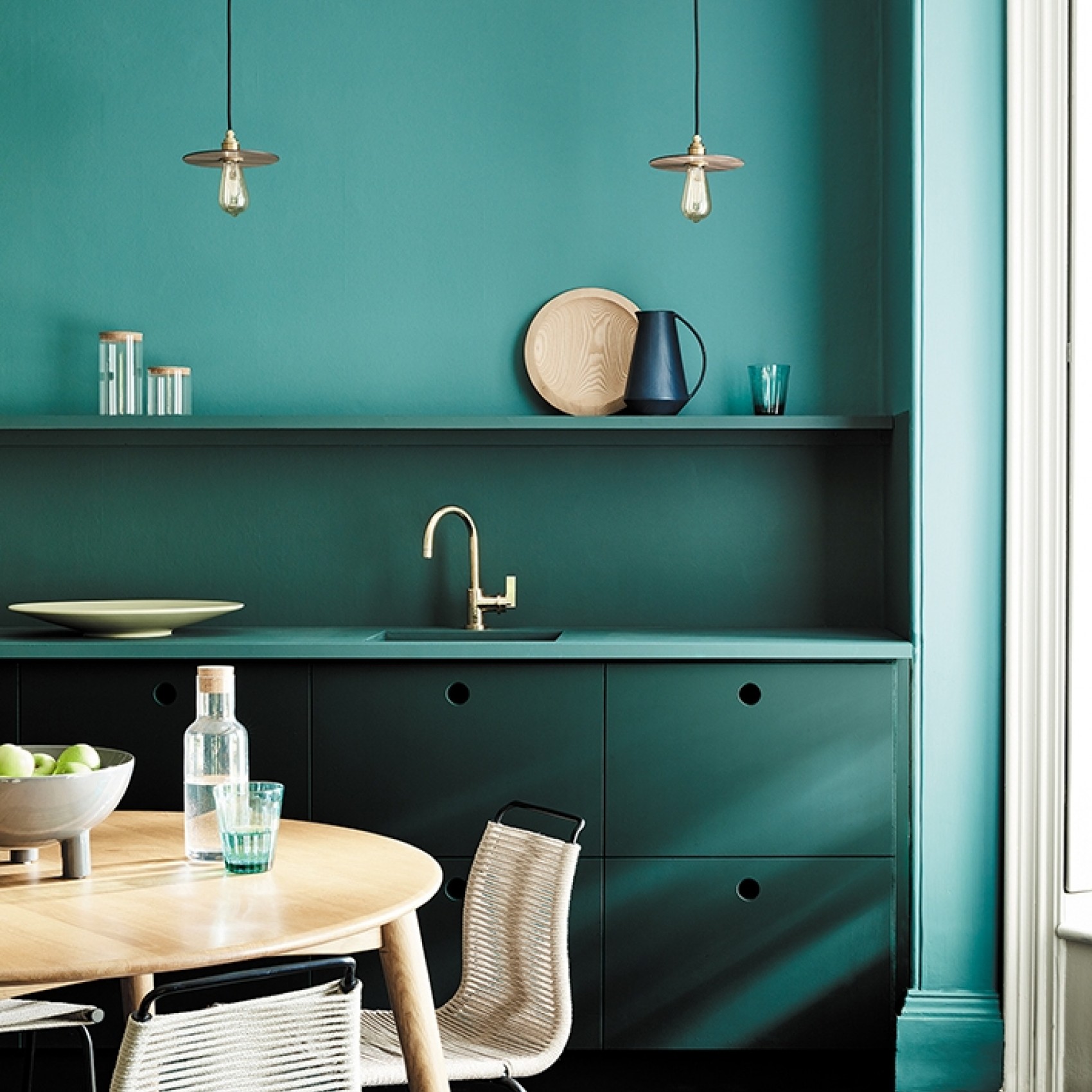Краска Little Greene цвет Harley Green 312 Intelligent Satin 1 л