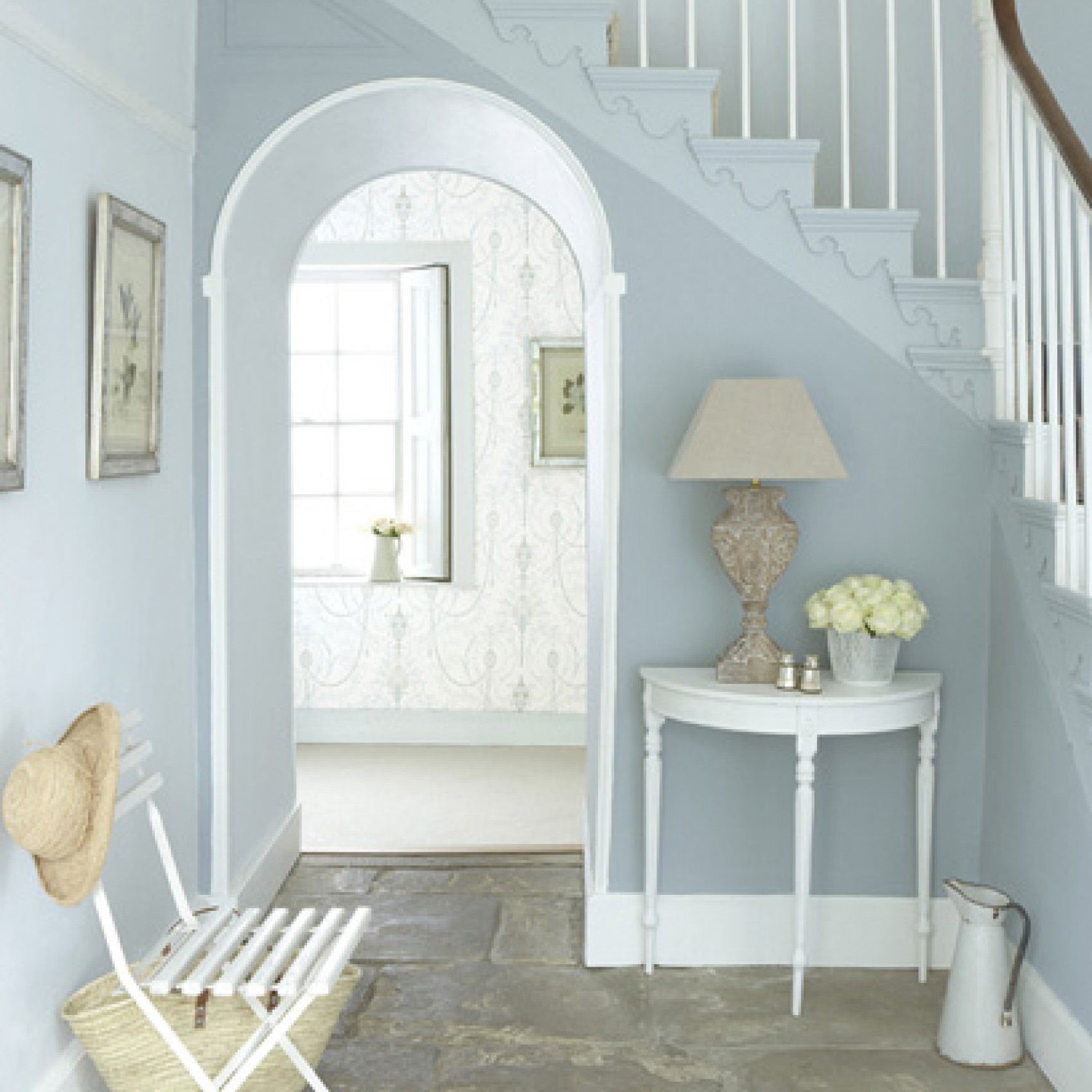 Краска Little Greene цвет Bone China Blue Deep 184 Intelligent Matt 1 л