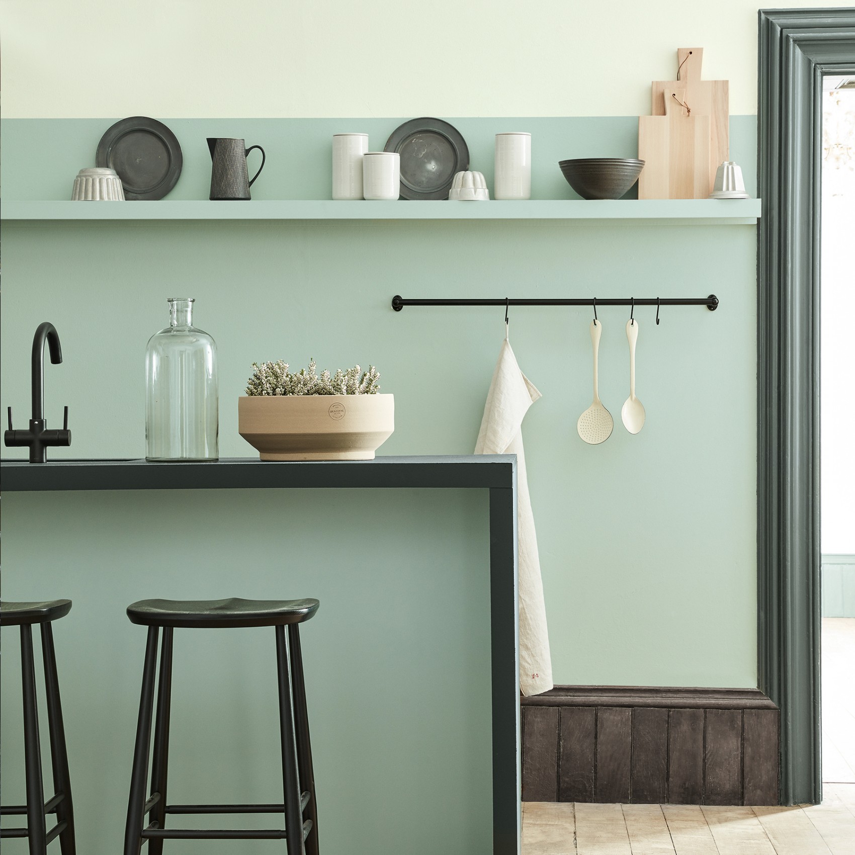 Краска Little Greene цвет Aquamarine Pale 282 Absolute Matt 0,25 л