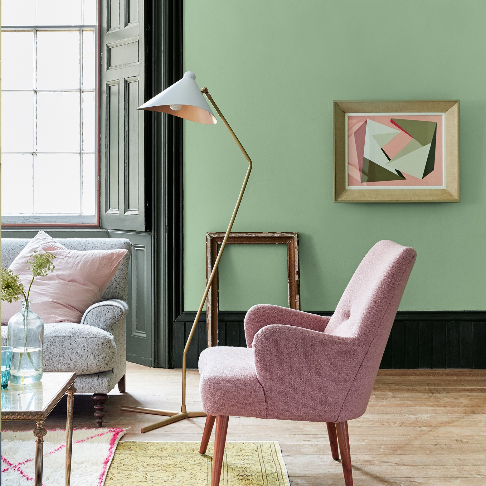 Краска Little Greene цвет Pea Green 91 Absolute Matt 0,25 л