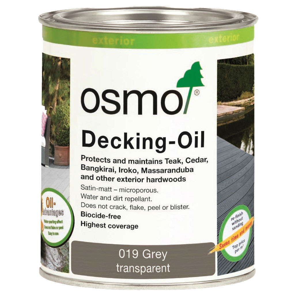 Масло для террас Osmo Terrassen-Ole цвет 019 Серый шелковисто-матовый 0,22 л