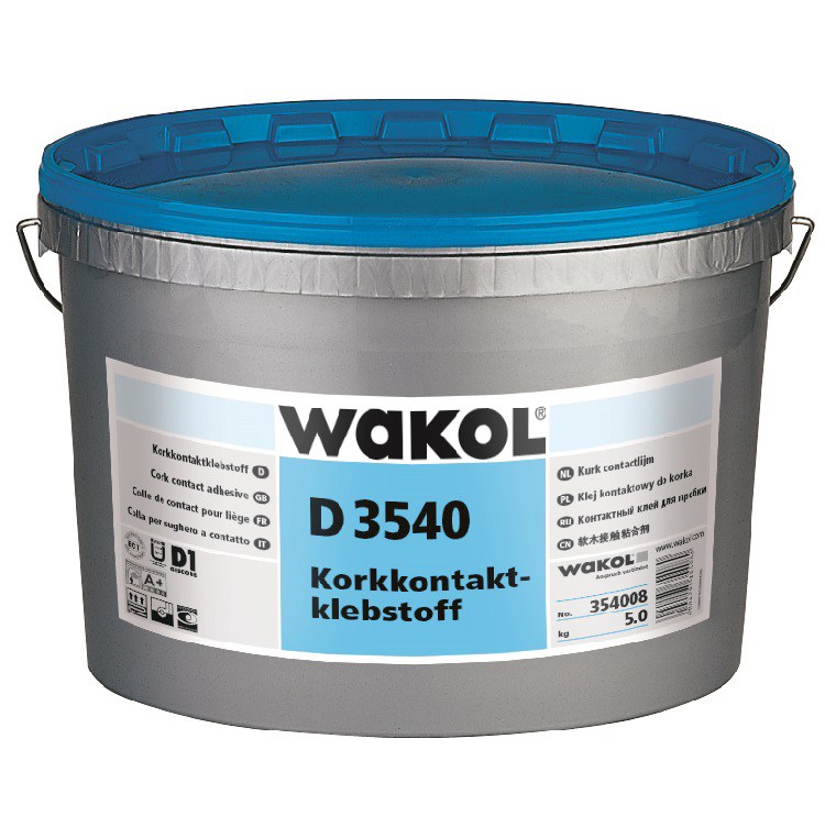 Клей для пробки WAKOL D 3540 контактный акрилатный латексный 2,5 кг