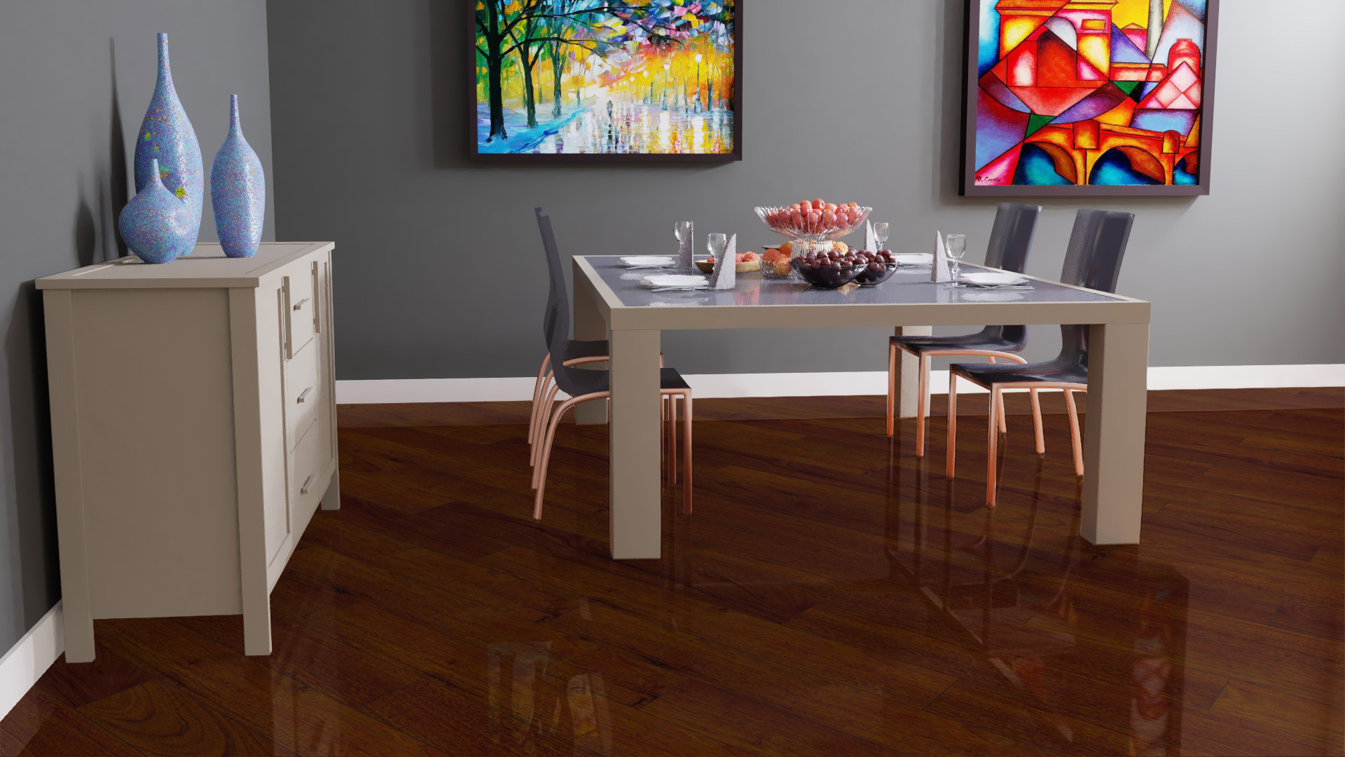 Ламинат Falquon Blue Line Wood 8 Canyon Andiroba D2913 1220×193×8 фото в интерьере