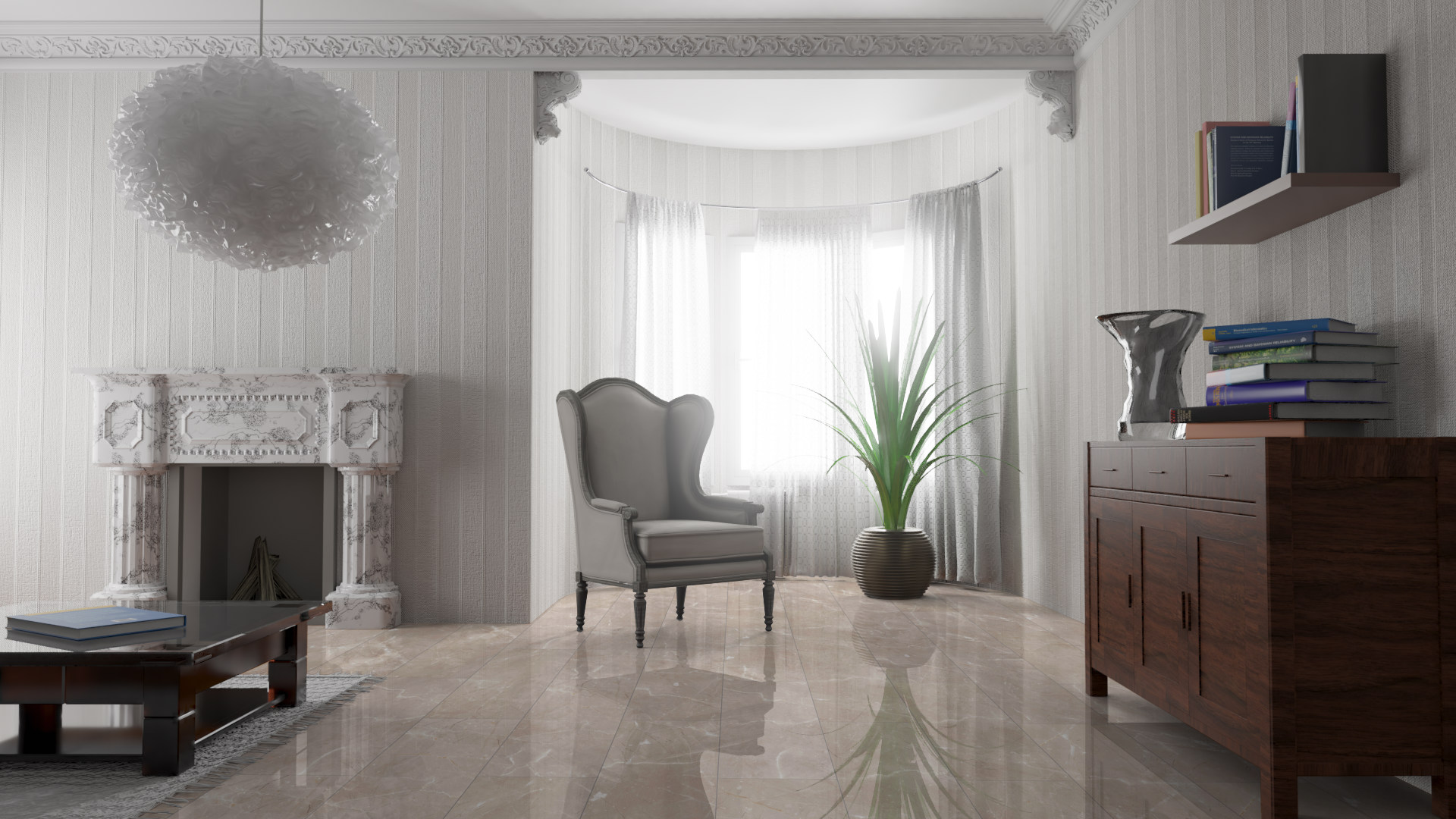 Ламинат Falquon Blue Line Stone 2.0 Botticino Classico Light D2911 глянец 810×400×8 фото в интерьере Ламинат Falquon Blue Line Stone 2.0 Botticino Classico Light D2911 глянец 810×400×8 фото в интерьере