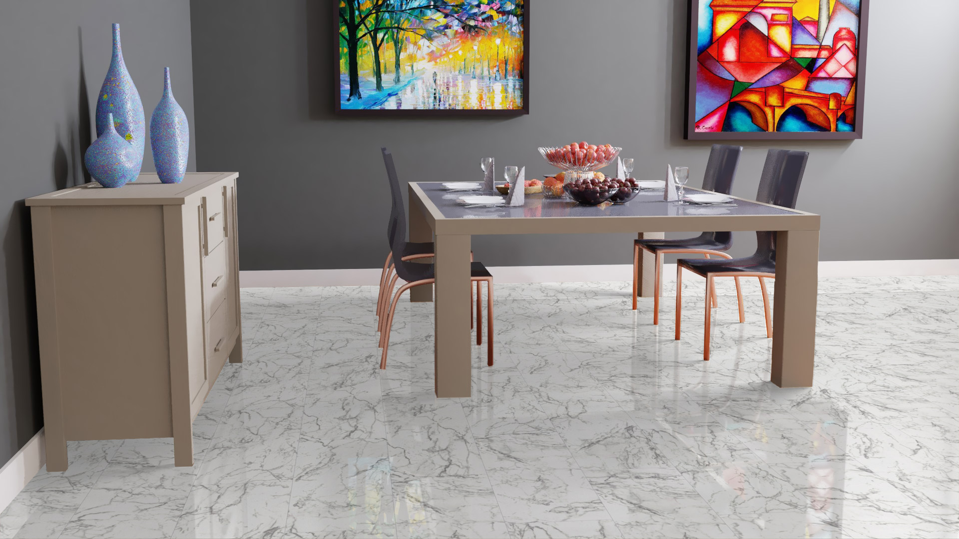 Ламинат Falquon Blue Line Stone 2.0 Carrara Marble D2921 глянец 810×400×8 фото в интерьере Ламинат Falquon Blue Line Stone 2.0 Carrara Marble D2921 глянец 810×400×8 фото в интерьере