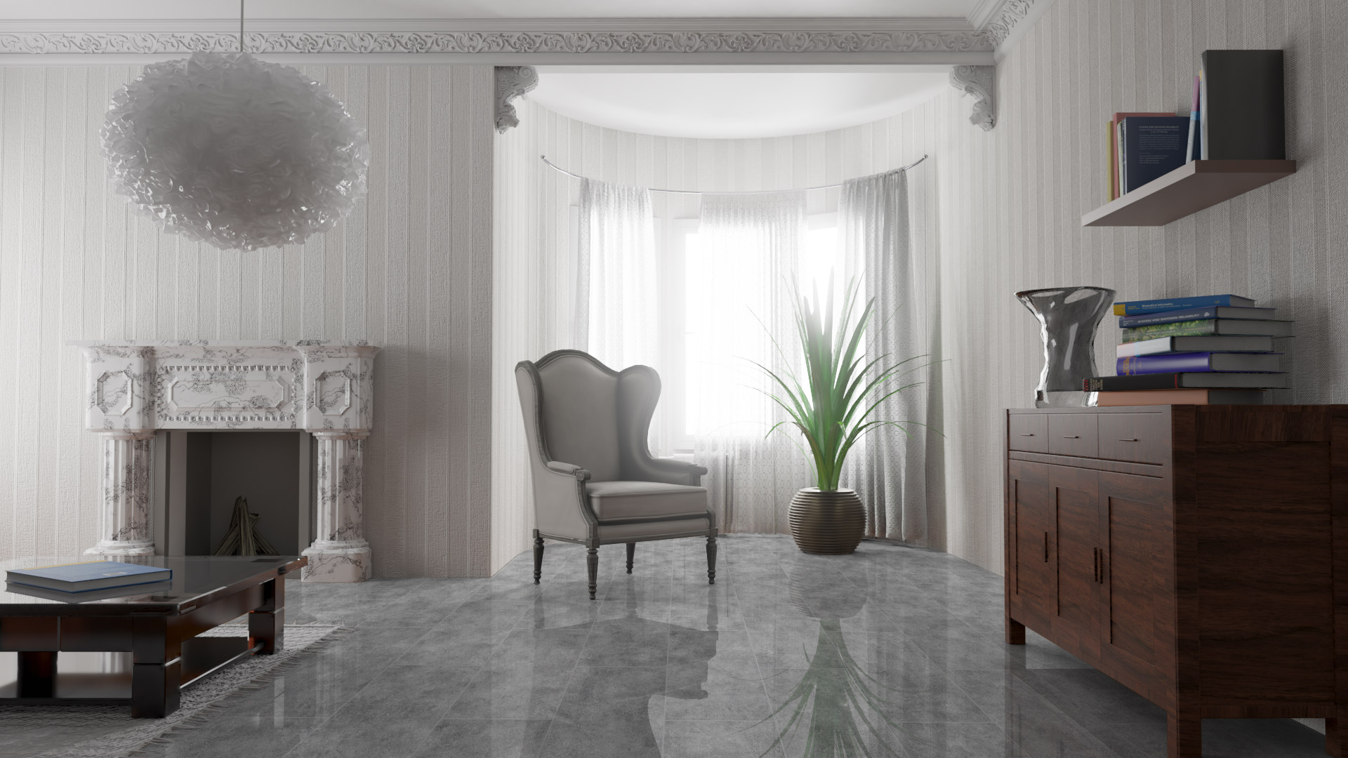 Ламинат Falquon Blue Line Stone 2.0 Solino D3528 глянец 810×400×8 фото в интерьере