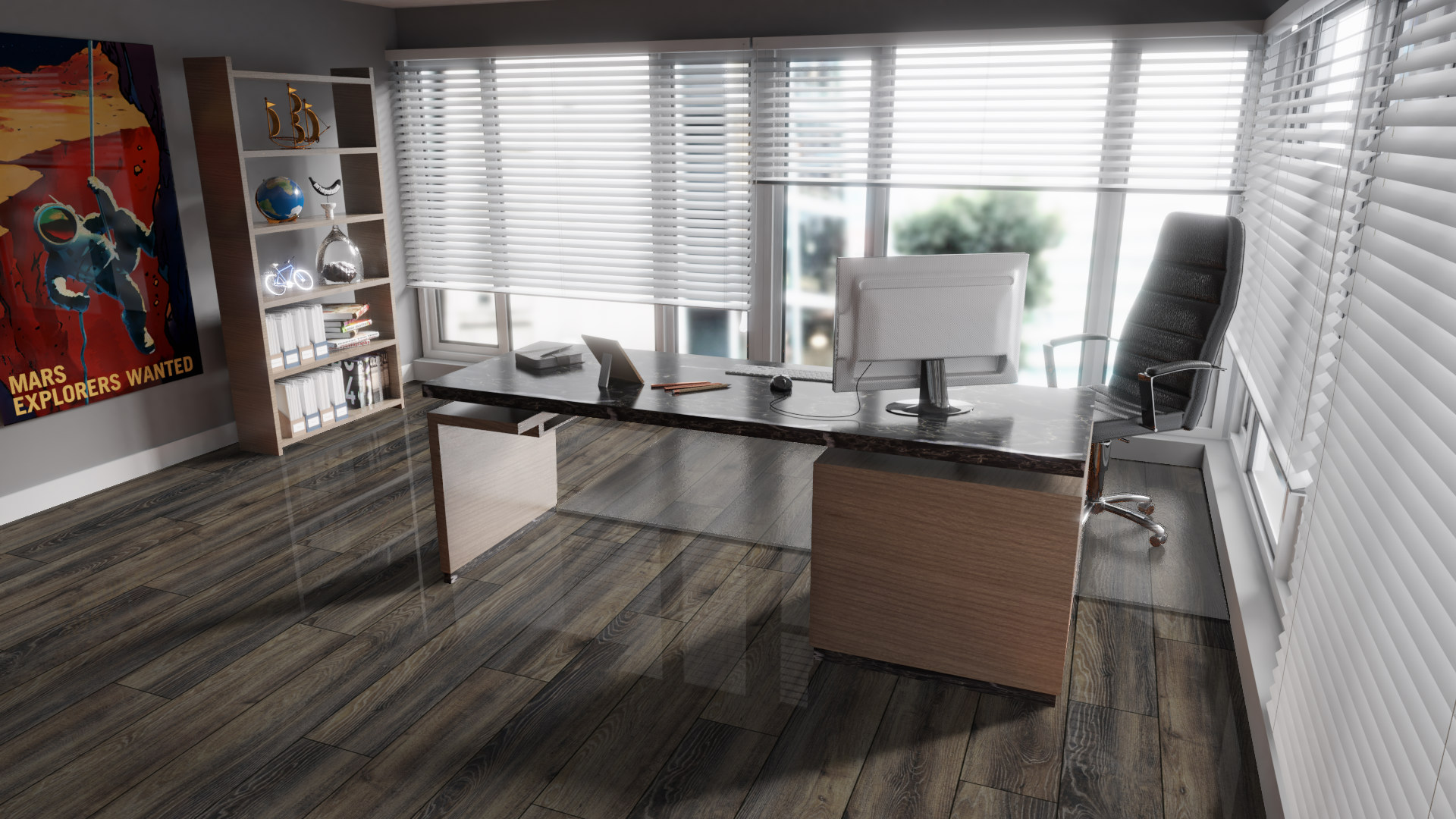 Ламинат Falquon Blue Line Wood 8 Canyon Black Oak D3686 1220×193×8 фото в интерьере