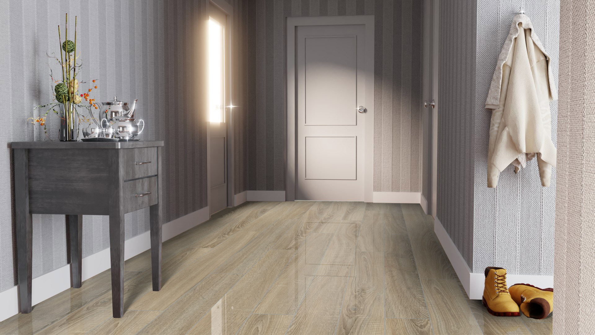 Ламинат Falquon Blue Line Wood 8 Sonoma Oak D4186 1220×193×8 фото в интерьере Ламинат Falquon Blue Line Wood 8 Sonoma Oak D4186 1220×193×8 фото в интерьере