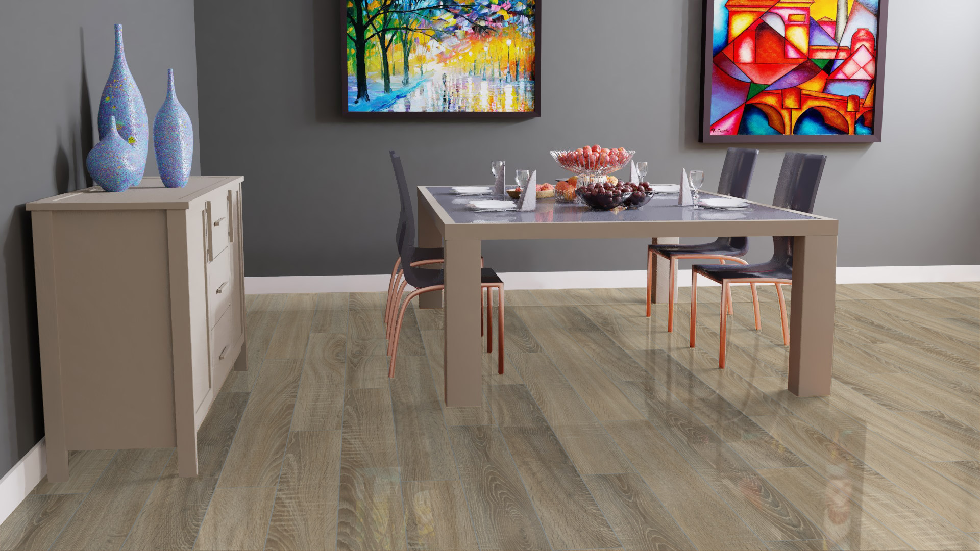 Ламинат Falquon Blue Line Wood 8 Sonoma Oak D4186 1220×193×8 фото в интерьере