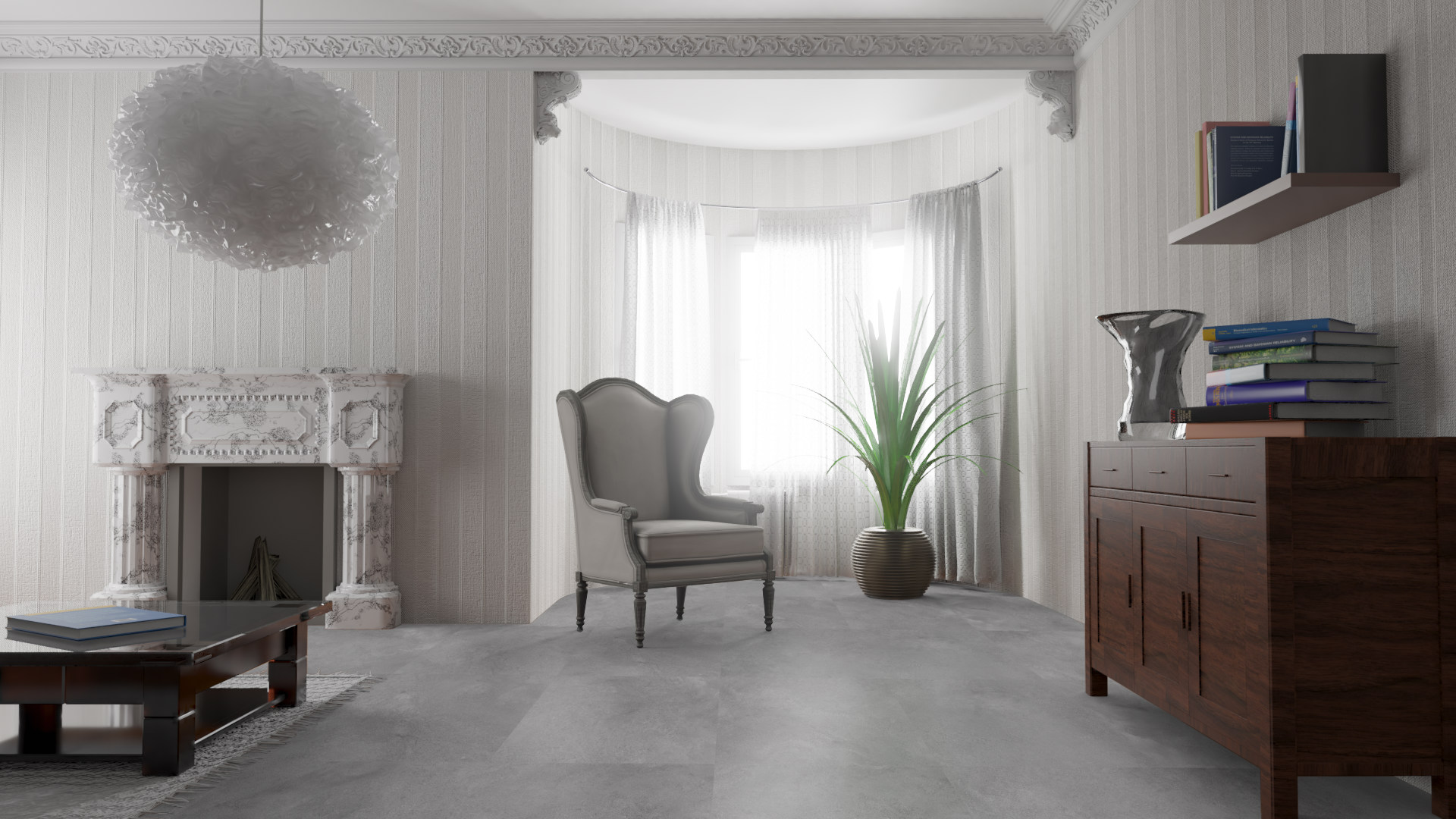 Ламинат Falquon Blue Line Max Porcelato Grigio Q1001 1220×610×8 фото в интерьере Ламинат Falquon Blue Line Max Porcelato Grigio Q1001 1220×610×8 фото в интерьере