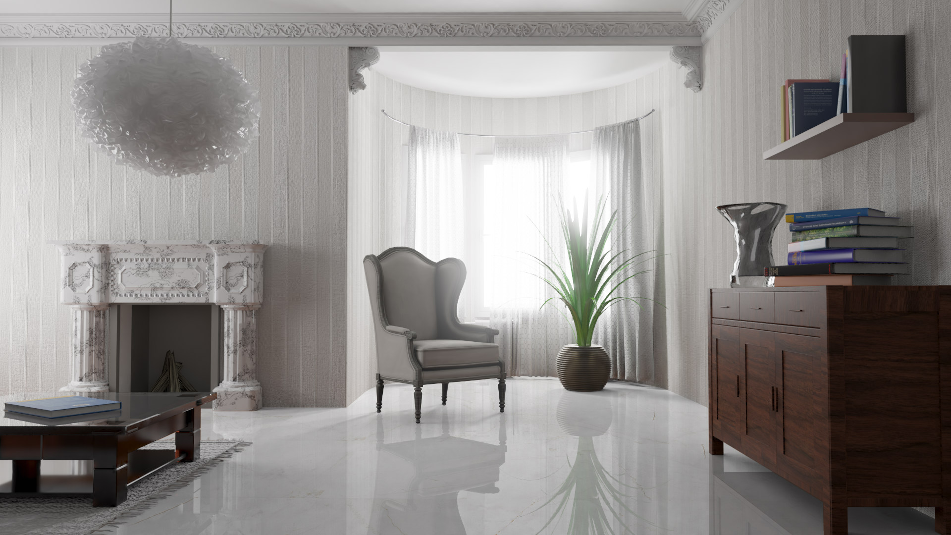 Ламинат Falquon Quadro Marmorata Chiara Q1004 610×610×8 фото в интерьере Ламинат Falquon Quadro Marmorata Chiara Q1004 610×610×8 фото в интерьере