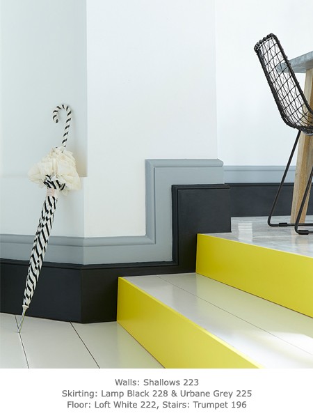 Краска Little Greene цвет Loft White 222 Absolute Matt 0,25 л фото в интерьере
