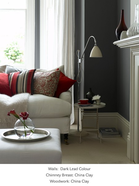 Краска Little Greene цвет Dark Lead Colour 118 Intelligent Satin 1 л