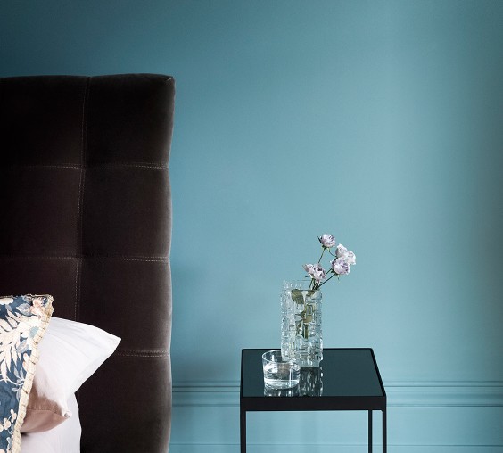 Краска Paint and Paper Library цвет Blue Gum 620 Architects Eggshell 0,75 л фото в интерьере Краска Paint and Paper Library цвет Blue Gum 620 Architects Eggshell 0,75 л фото в интерьере