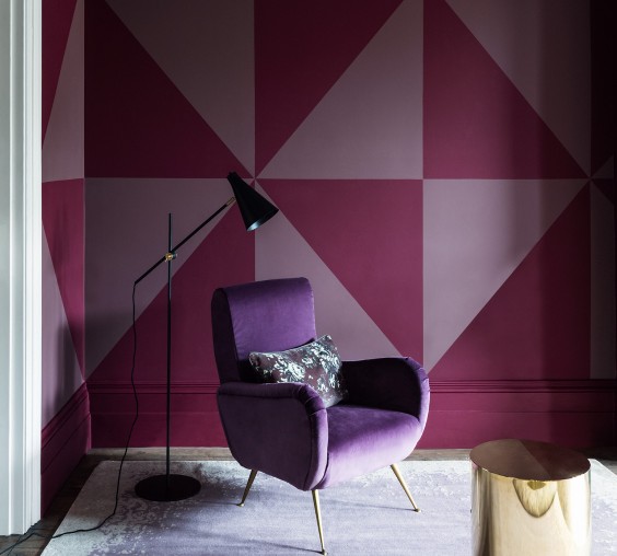 Краска Paint and Paper Library цвет Grenache 372 Pure Flat Emulsion 0,125 л фото в интерьере Краска Paint and Paper Library цвет Grenache 372 Pure Flat Emulsion 0,125 л фото в интерьере