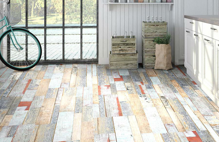 Пробковый пол клеевой Corkstyle Loft Melt 1235×305×6 фото в интерьере