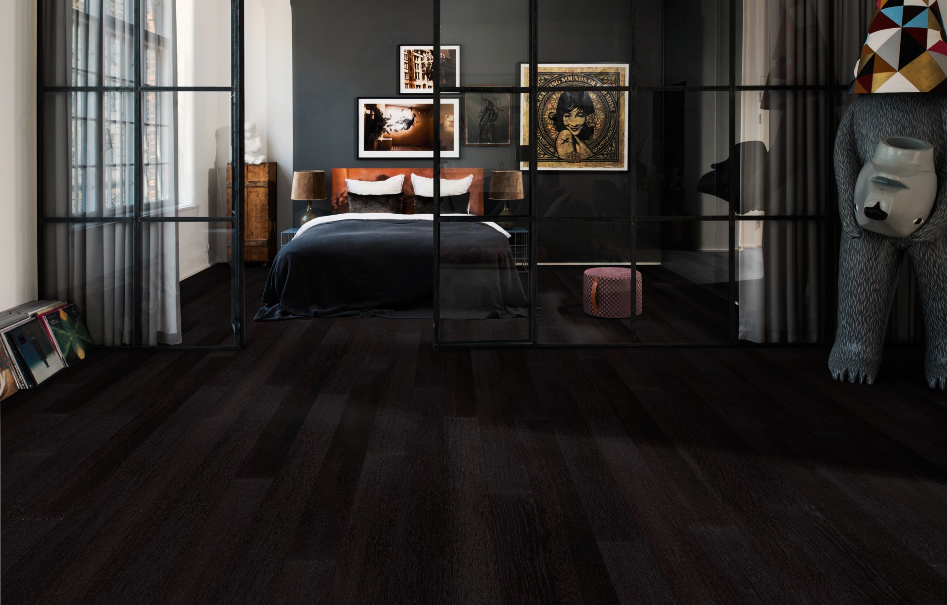 Kahrs linnea habitat орех статуя паркетная доска