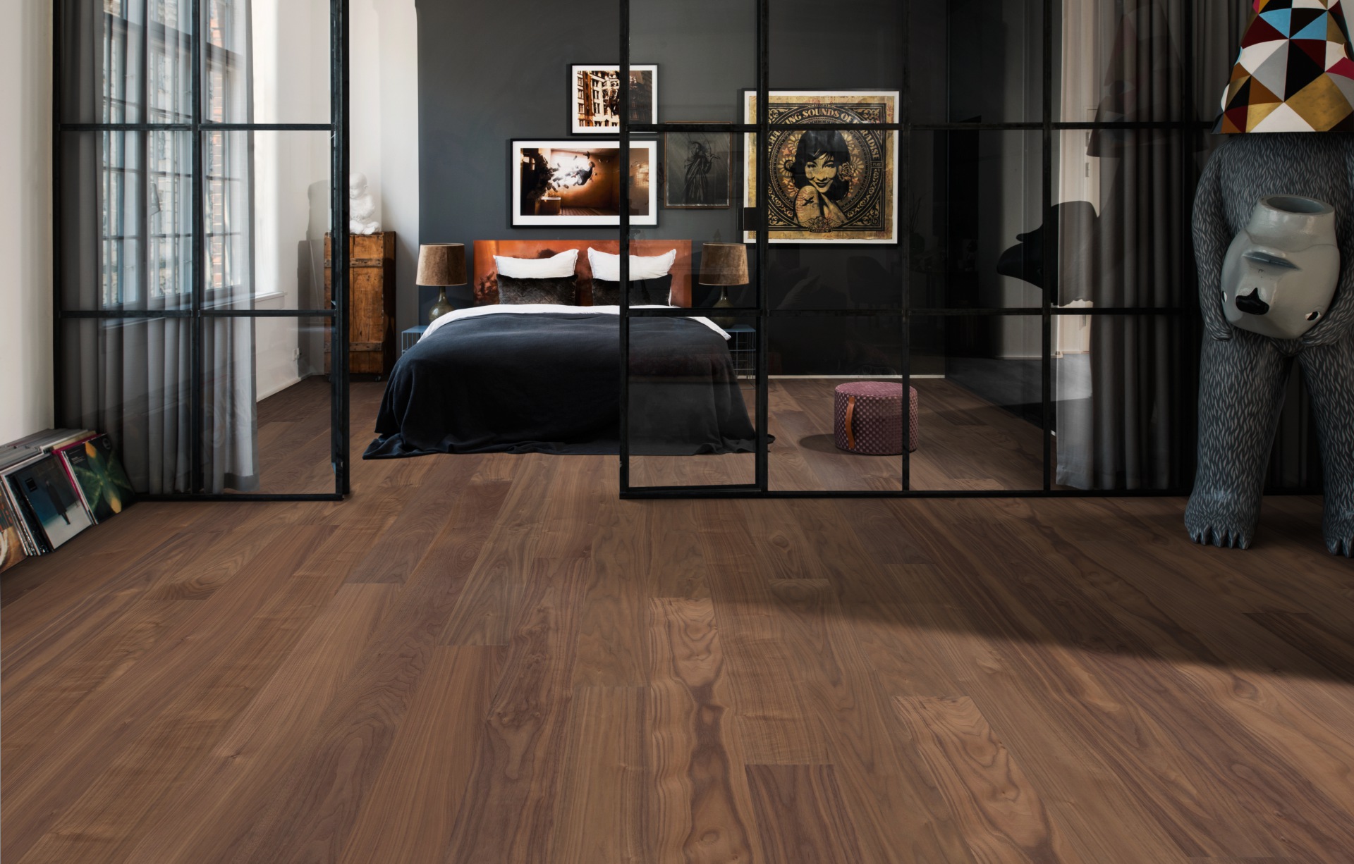 Паркетная доска Kahrs Хабитэт Орех Статуя Statue масло 1810×150×7 фото в интерьере Паркетная доска Kahrs Хабитэт Орех Статуя Statue масло 1810×150×7 фото в интерьере