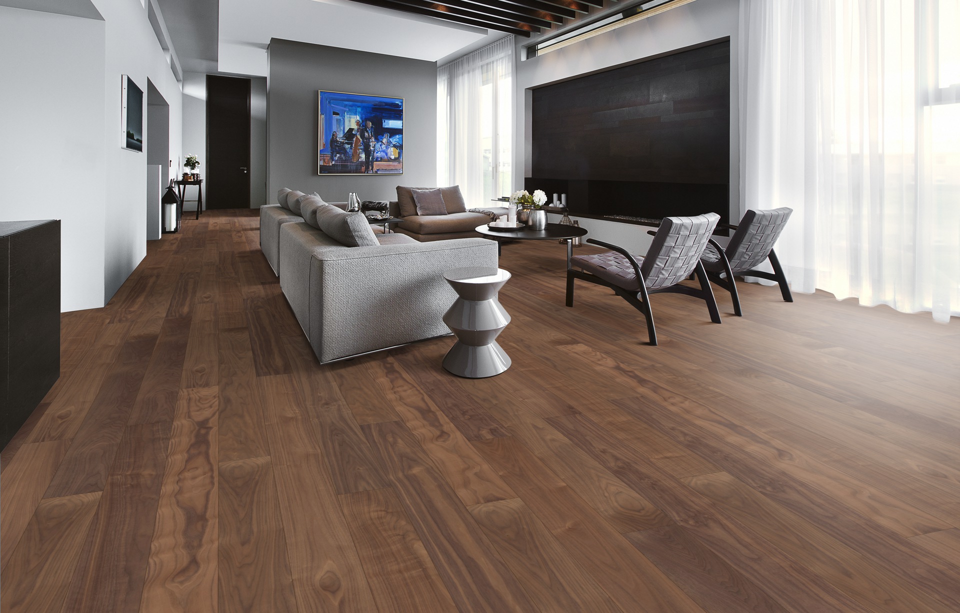 Паркетная доска Kahrs Хабитэт Орех Статуя Statue масло 1810×150×7 фото в интерьере Паркетная доска Kahrs Хабитэт Орех Статуя Statue масло 1810×150×7 фото в интерьере