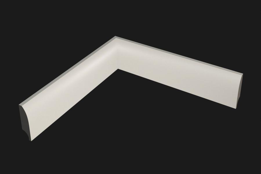 Плинтус МДФ под покраску Evrowood PN 010 2000×60×16 Плинтус МДФ под покраску Evrowood PN 010 2000×60×16