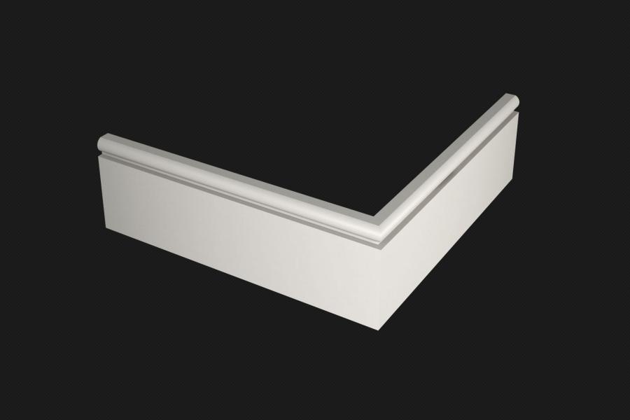 Плинтус МДФ под покраску Evrowood PN 030 2000×80×16 Плинтус МДФ под покраску Evrowood PN 030 2000×80×16