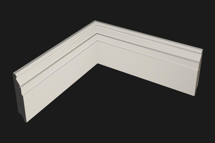 Плинтус МДФ под покраску Evrowood PN 090 2000×100×18 Плинтус МДФ под покраску Evrowood PN 090 2000×100×18