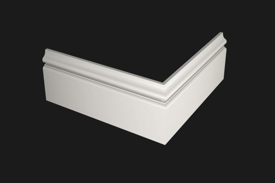 Плинтус МДФ под покраску Evrowood PN 100 2000×100×16 Плинтус МДФ под покраску Evrowood PN 100 2000×100×16