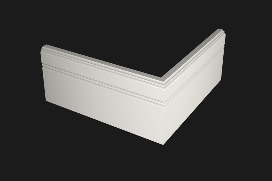 Плинтус МДФ под покраску Evrowood PN 120 2000×110×16 Плинтус МДФ под покраску Evrowood PN 120 2000×110×16