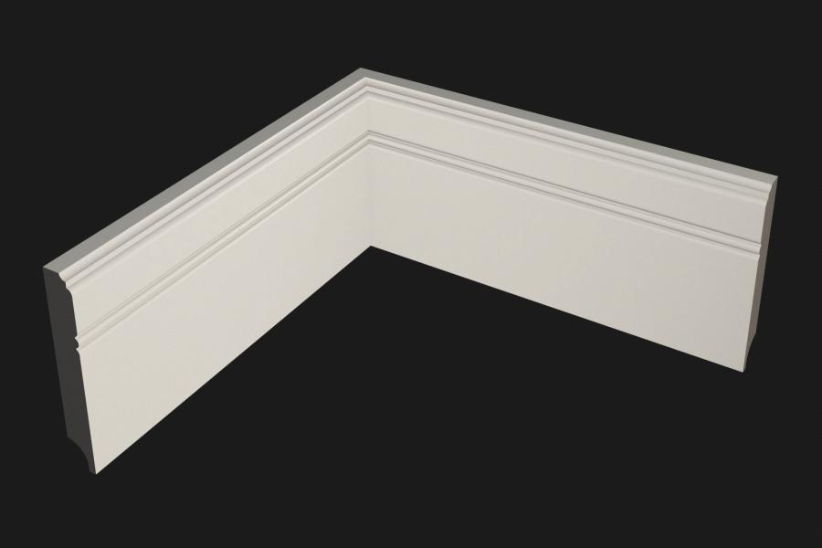 Плинтус МДФ под покраску Evrowood PN 120 2000×110×16 Плинтус МДФ под покраску Evrowood PN 120 2000×110×16