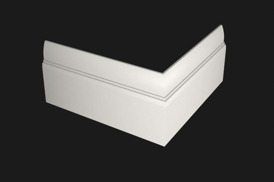 Плинтус МДФ под покраску Evrowood PN 130 2000×120×16 Плинтус МДФ под покраску Evrowood PN 130 2000×120×16