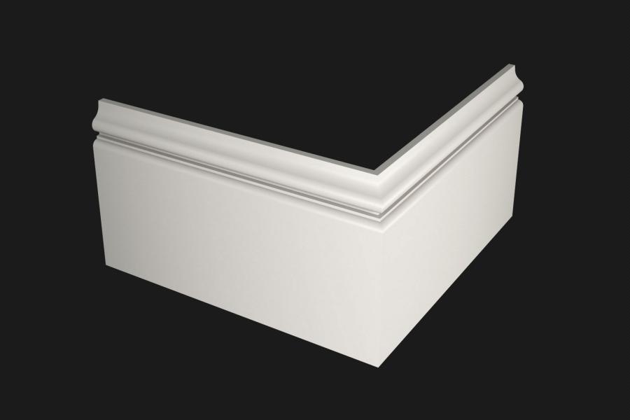 Плинтус МДФ под покраску Evrowood PN 170 2000×140×16 Плинтус МДФ под покраску Evrowood PN 170 2000×140×16