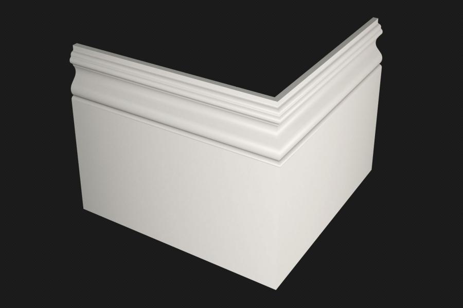 Плинтус МДФ под покраску Evrowood PN 200 2000×200×16 Плинтус МДФ под покраску Evrowood PN 200 2000×200×16