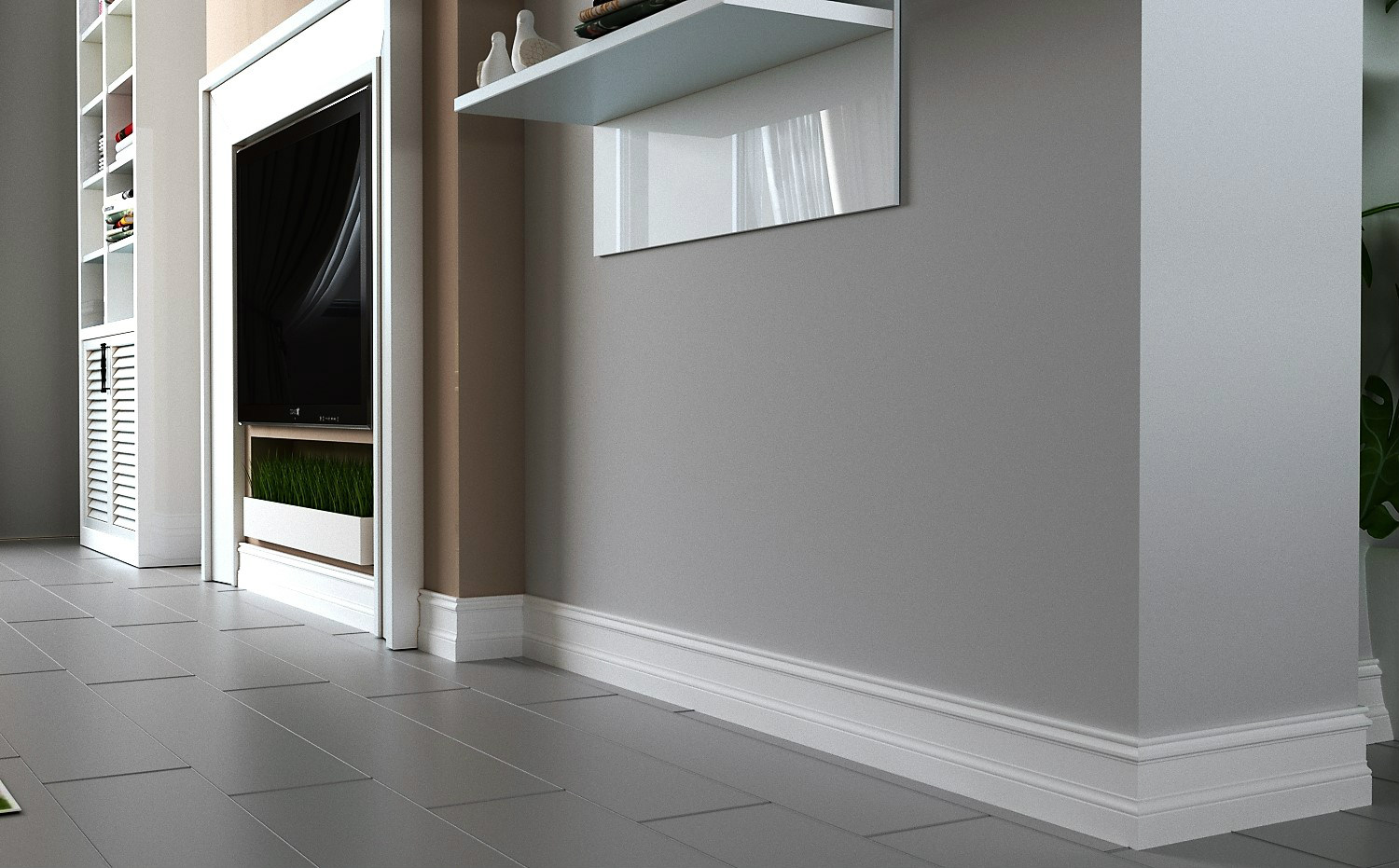 Плинтус МДФ под покраску Evrowood PN 141 2000×130×16 фото в интерьере Плинтус МДФ под покраску Evrowood PN 141 2000×130×16 фото в интерьере