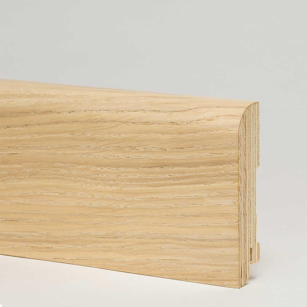 Плинтус деревянный Modern Decor Дуб Сливки 2400×70×15 Плинтус деревянный Modern Decor Дуб Сливки 2400×70×15