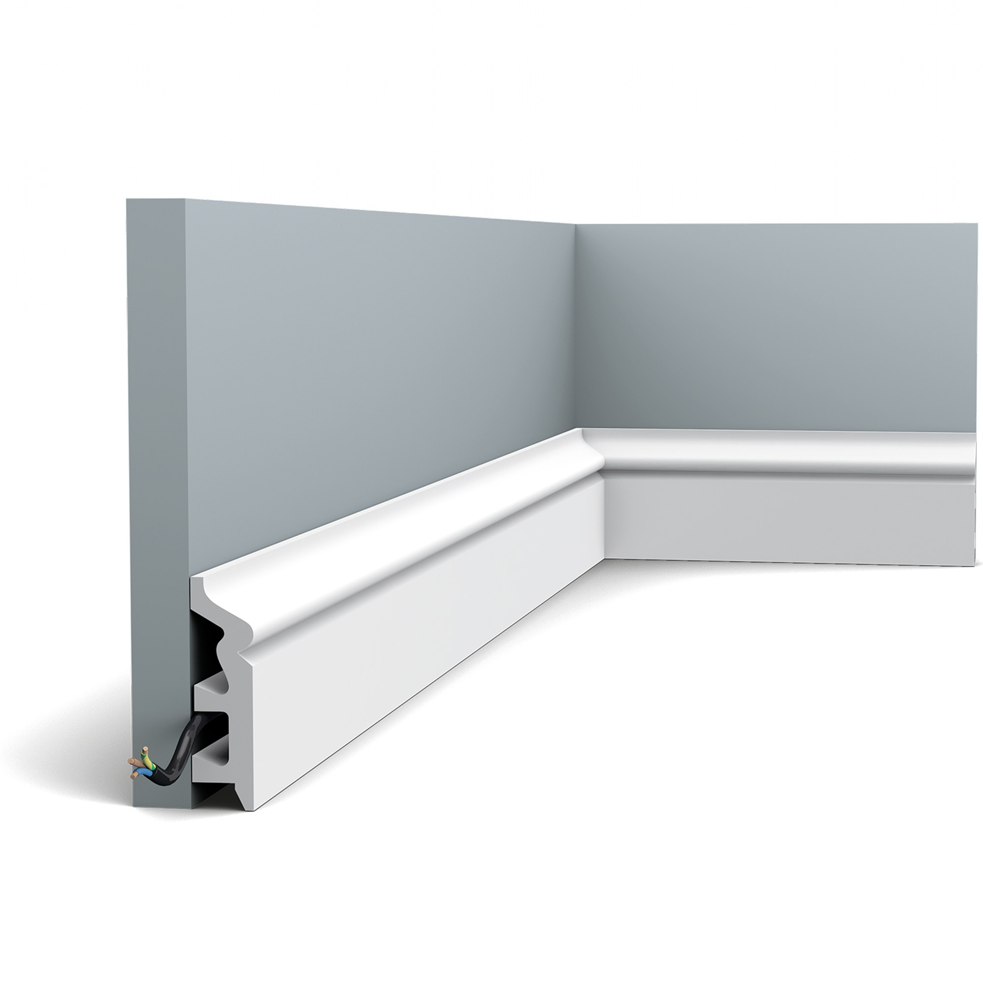 Плинтус под покраску Orac Decor Axxent SX122 2000×79×22