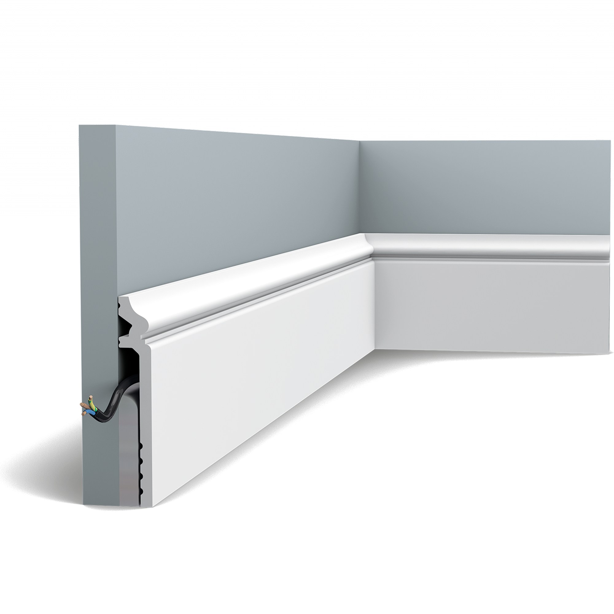 Плинтус под покраску Orac Decor Fundamentals SX186 2000×138×22