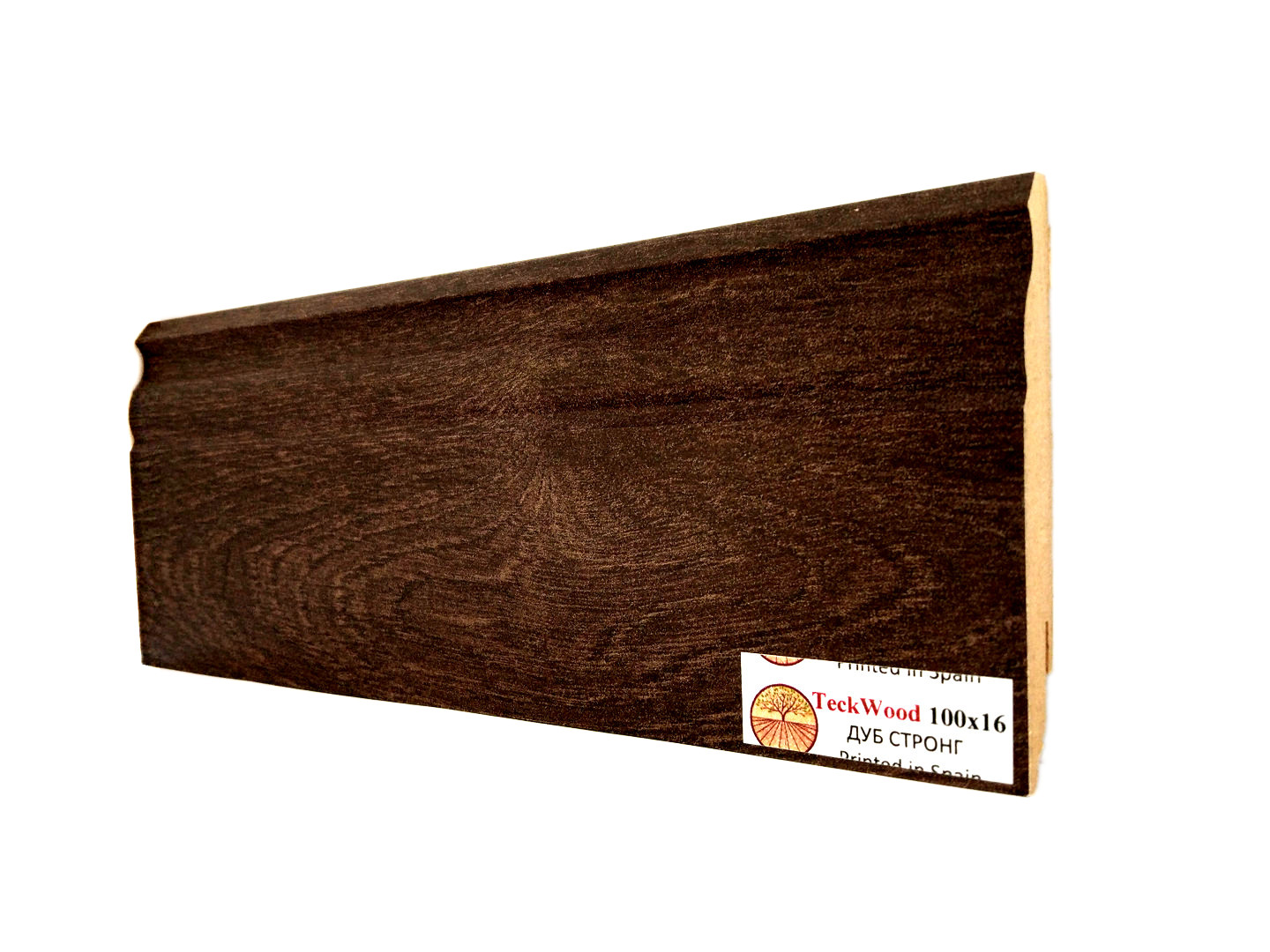 Плинтус МДФ ламинированный TeckWood Дуб Стронг Oak Strong 2000×100×16