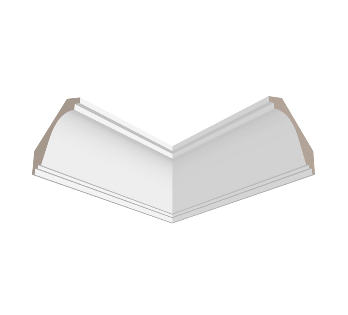 Потолочный плинтус ЛДФ под покраску Ultrawood CR 2335 2440×114×75 Потолочный плинтус ЛДФ под покраску Ultrawood CR 2335 2440×114×75