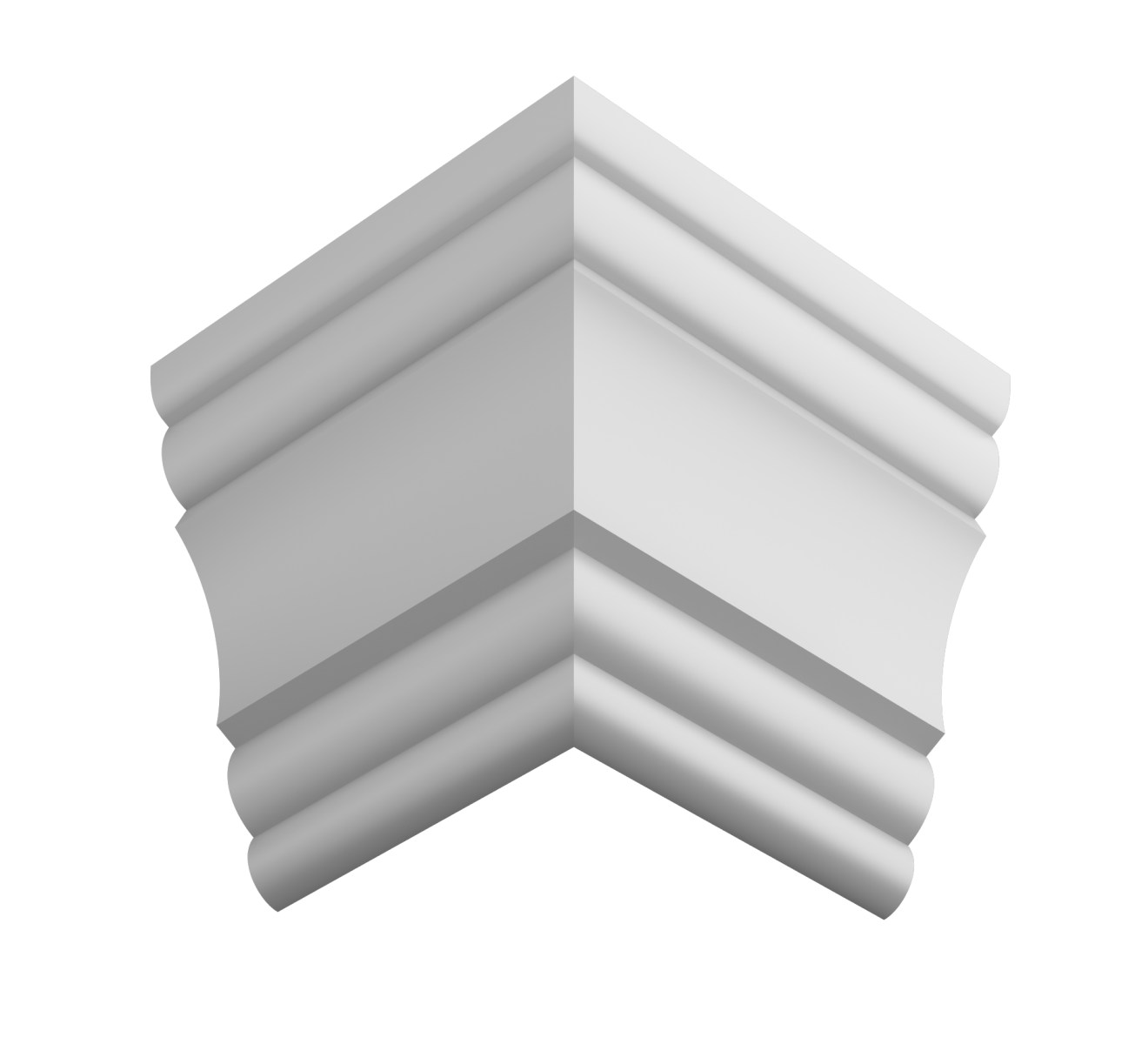 Потолочный плинтус ЛДФ под покраску Ultrawood CR 022 2440×170×62 Потолочный плинтус ЛДФ под покраску Ultrawood CR 022 2440×170×62