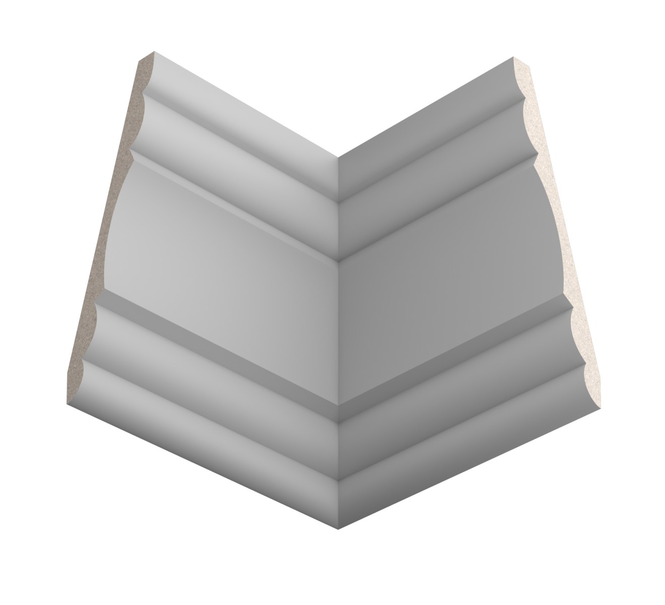 Потолочный плинтус ЛДФ под покраску Ultrawood CR 022 2440×170×62 Потолочный плинтус ЛДФ под покраску Ultrawood CR 022 2440×170×62