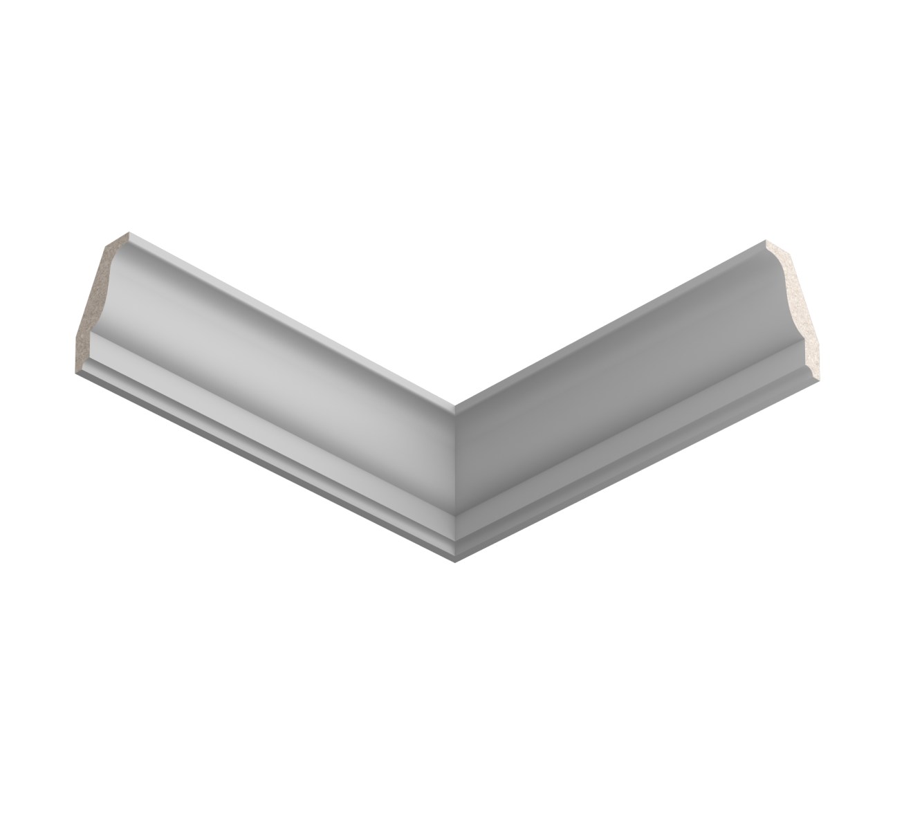 Потолочный плинтус ЛДФ под покраску Ultrawood CR 0025 2440×25,4×40