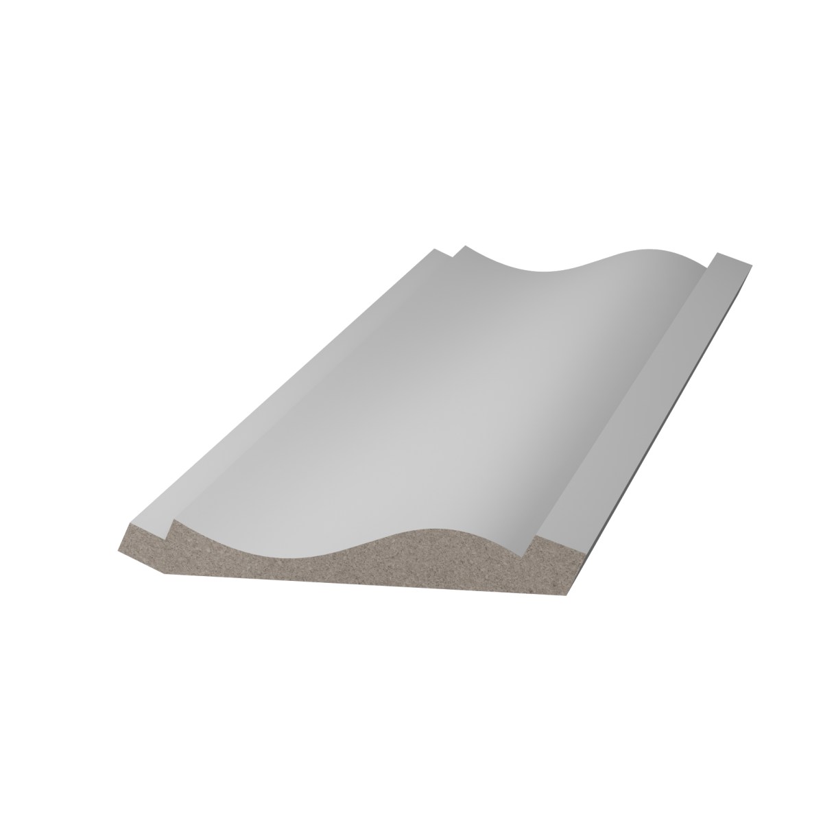 Потолочный плинтус ЛДФ под покраску Ultrawood CR 0023 2440×135,5×65
