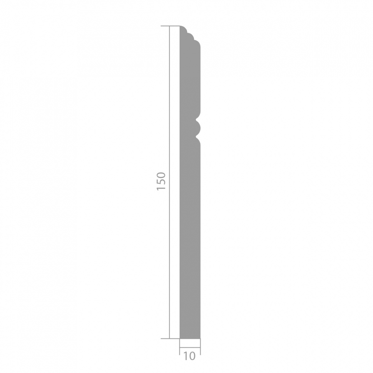 Плинтус под покраску Ultrawood Base 5381 i 2000×150×10 Плинтус под покраску Ultrawood Base 5381 i 2000×150×10